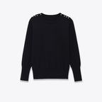Casual versatile button up knit sweater