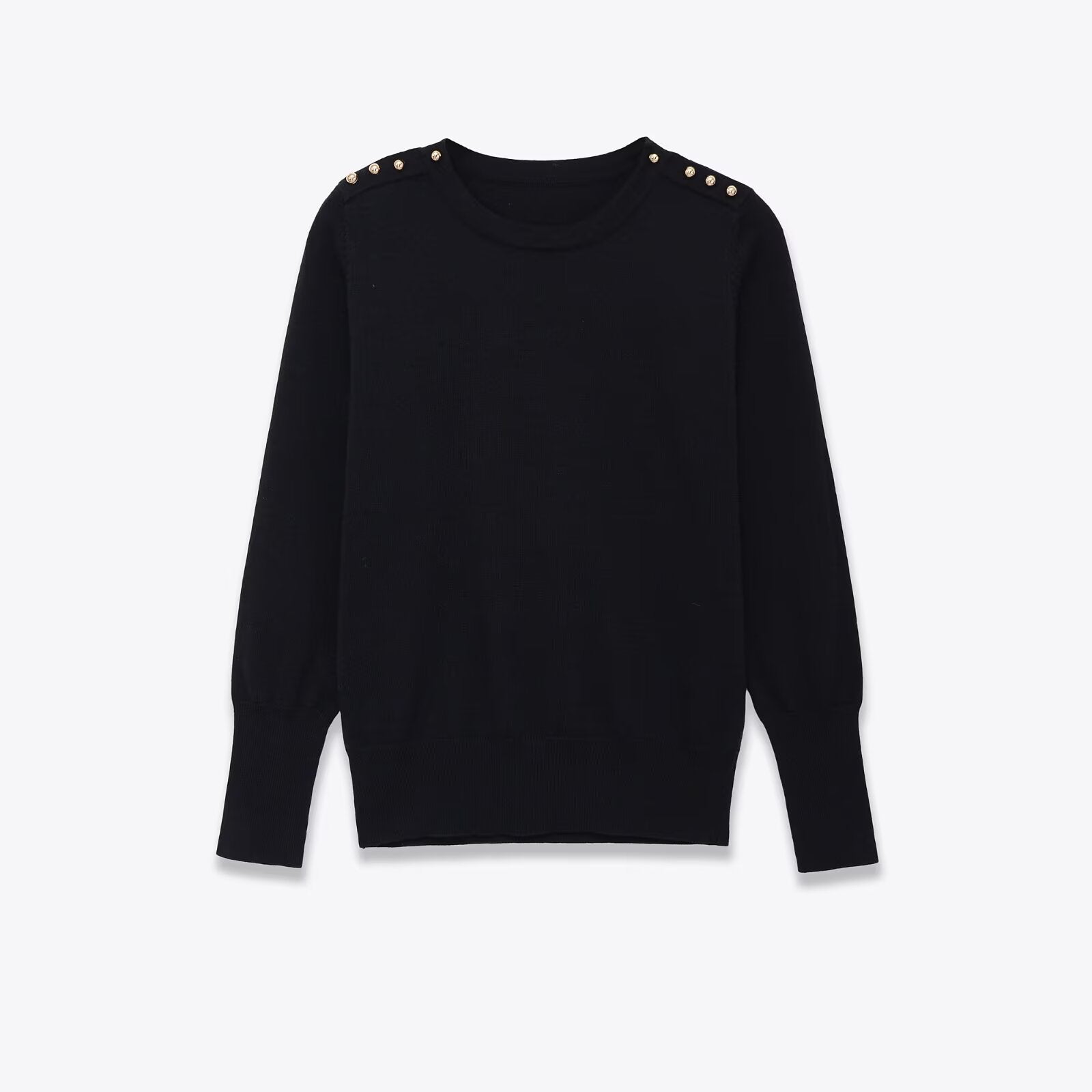 Casual versatile button up knit sweater