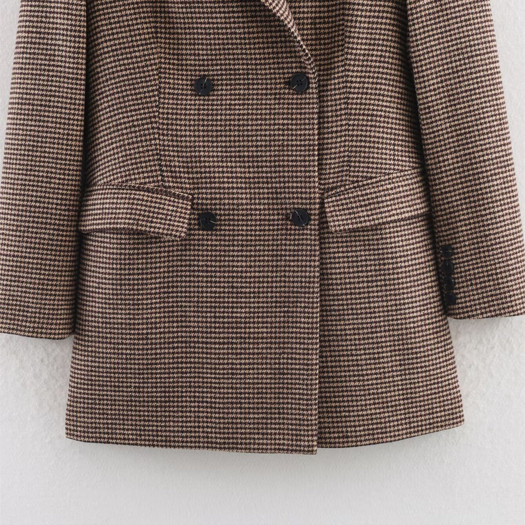 Veste de costume mi-longue style travail