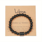 Bracelet Perlé Pierre Naturelle Œil de Tigre Signe Zodiaque