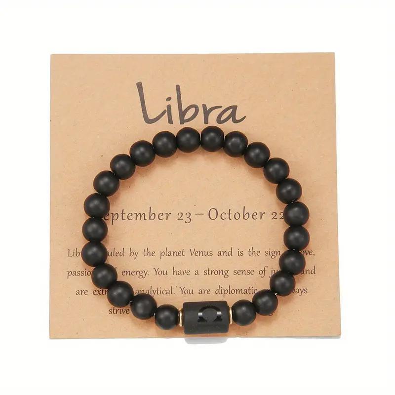 Bracelet Perlé Pierre Naturelle Œil de Tigre Signe Zodiaque