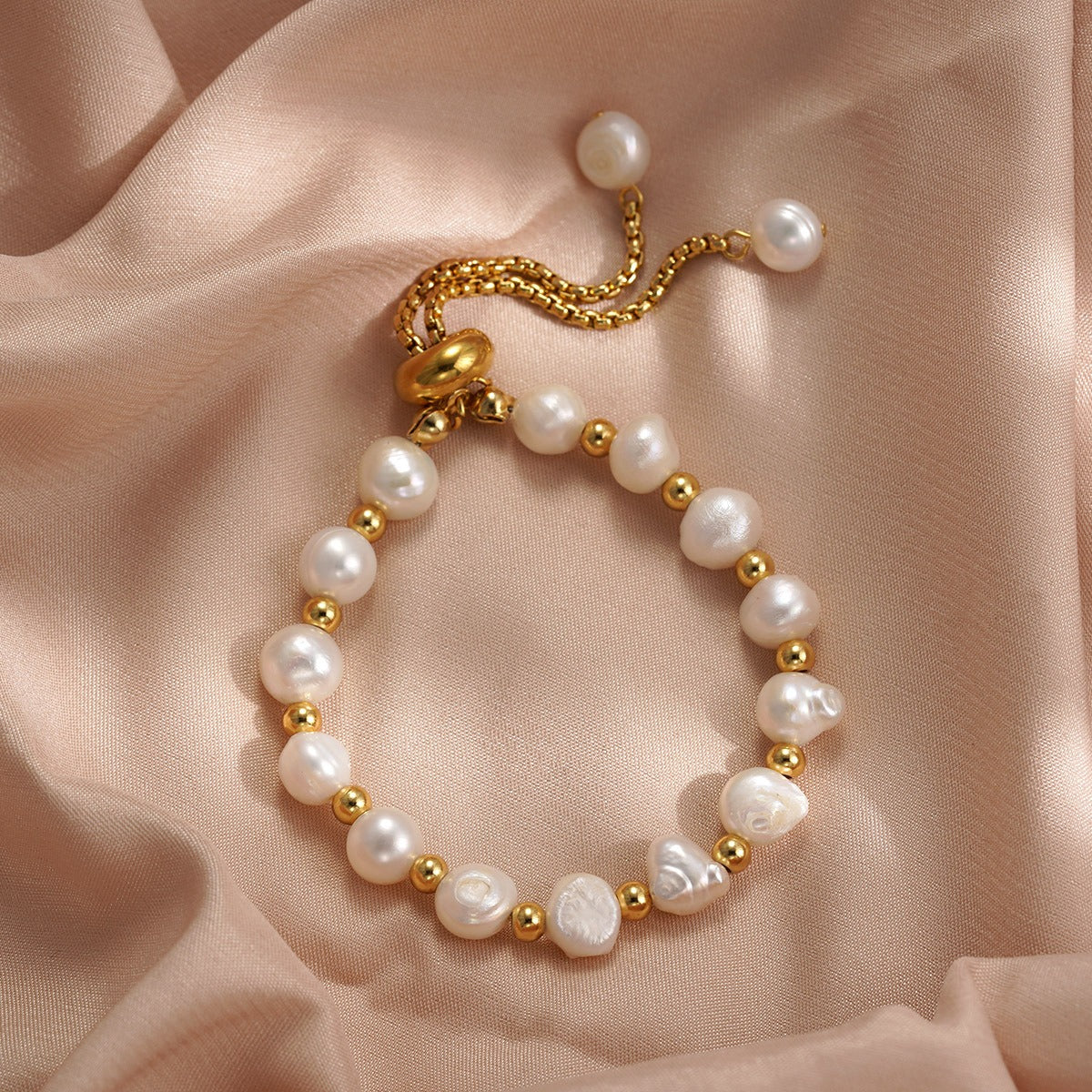 Bracelet Perle Irrégulière