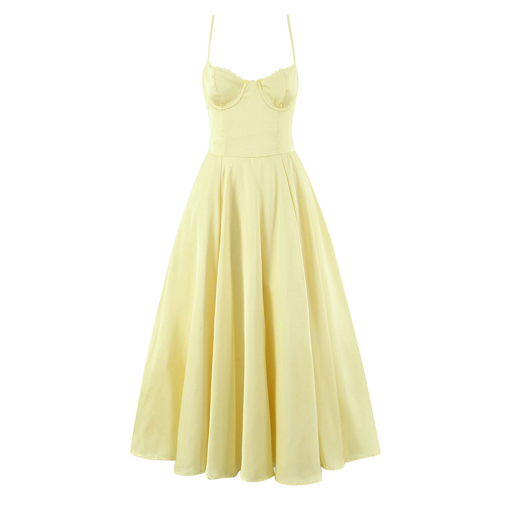 Strap strapless dress