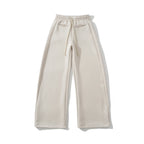 Pantalon Large Taille Élastique Cordon