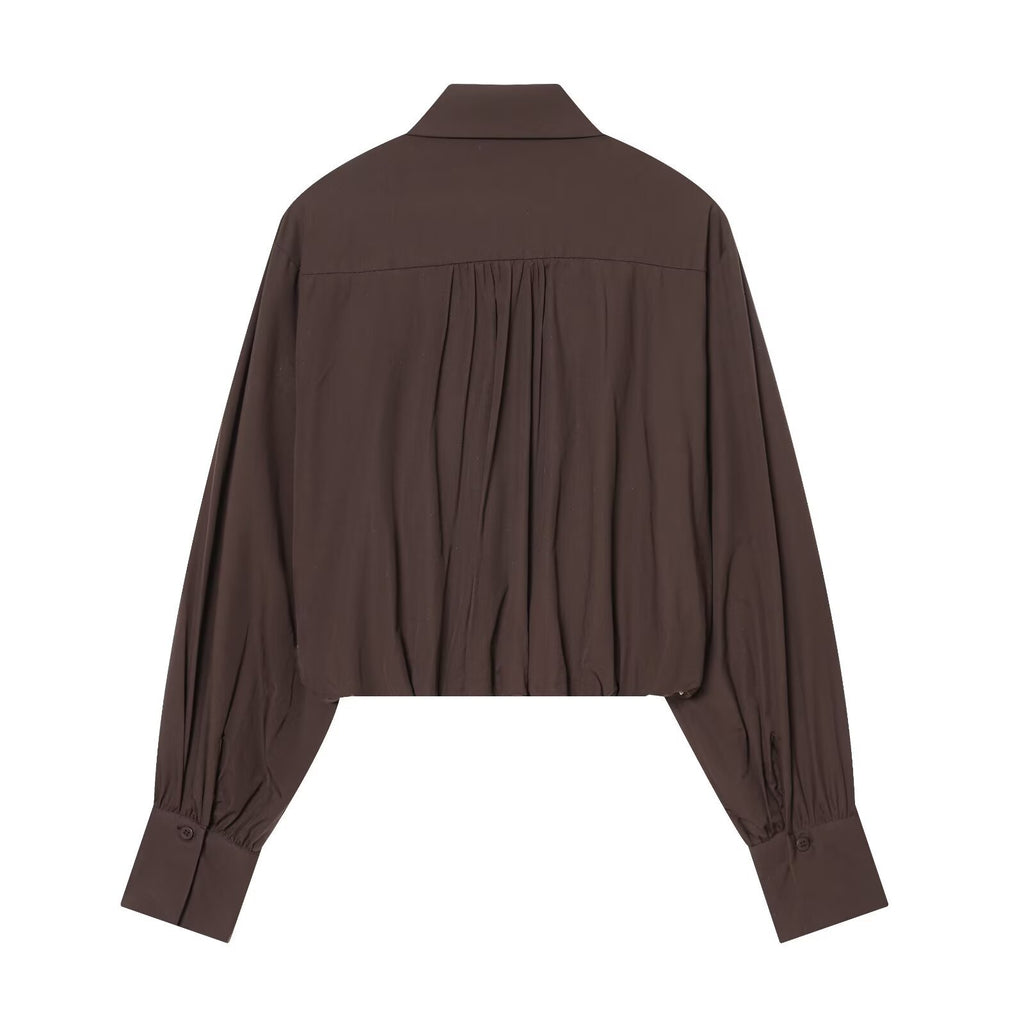 Chemise Ballon à Carreaux Streetwear