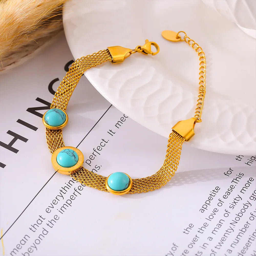 Bracelet Titane Turquoise