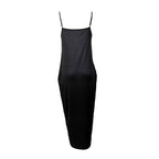 Robe décontractée sans bretelles unie pour femme