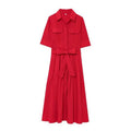 Robe popeline pour femme