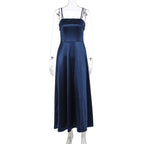 Satin suspender evening dress fashion dress