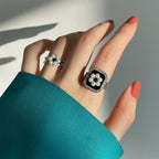 Bague Argent 925 Perle Fleur