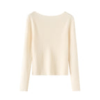 Pull Simple Boutonnage Col Cranté
