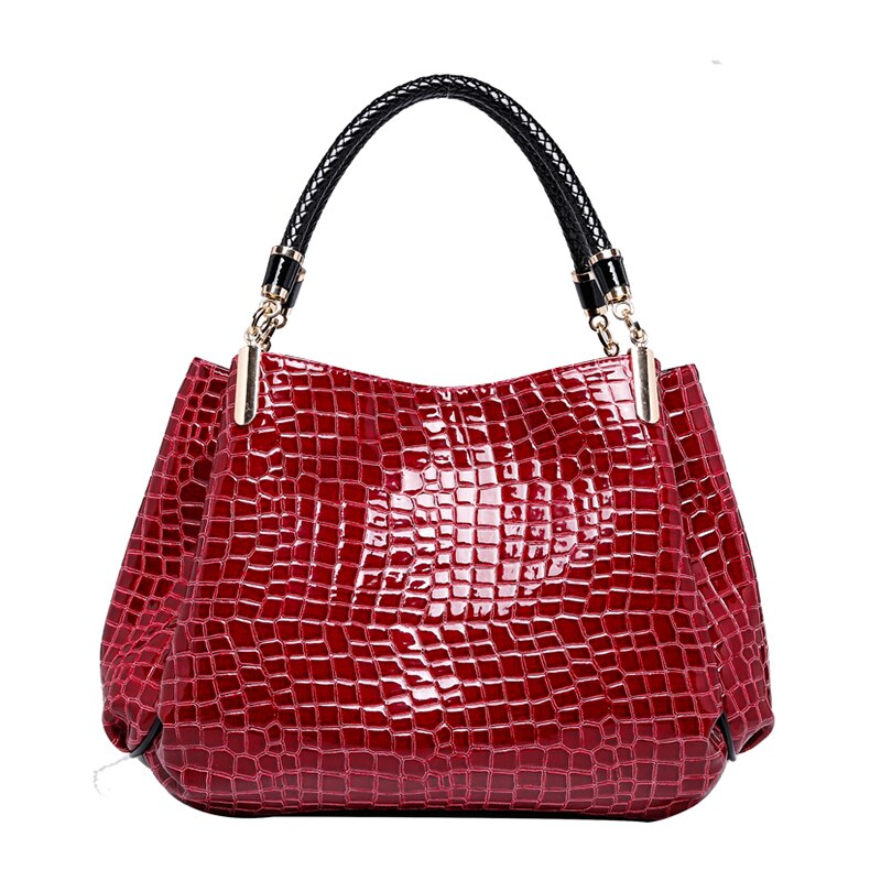 Sac à Main Cuir Effet Crocodile