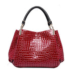 Sac à Main Cuir Effet Crocodile