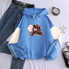 Sweat à Capuche Imprimé Personnage Anime