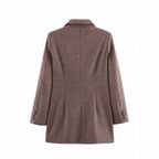 Veste de costume mi-longue style travail