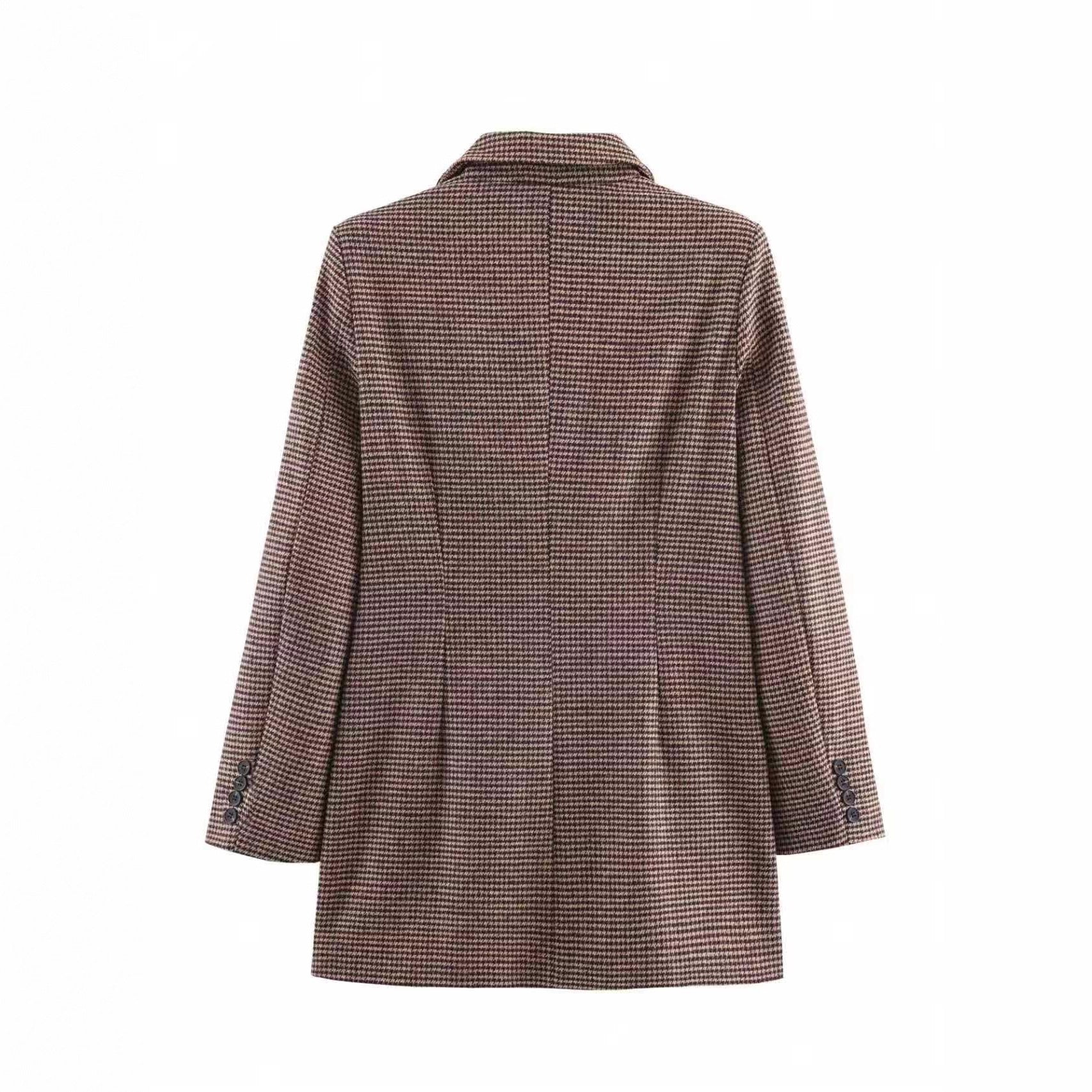 Veste de costume mi-longue style travail