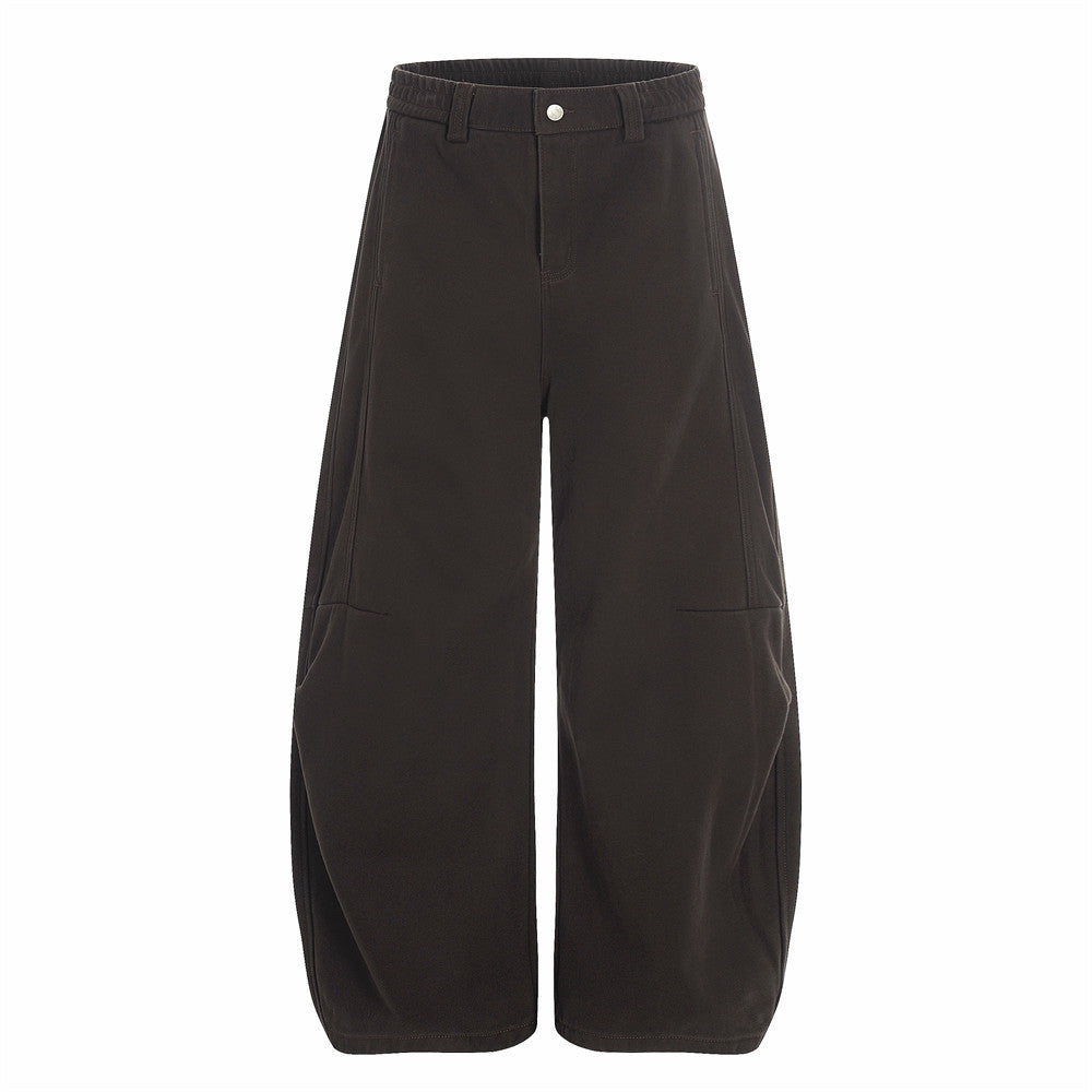 Jean Effet Velours Plissé