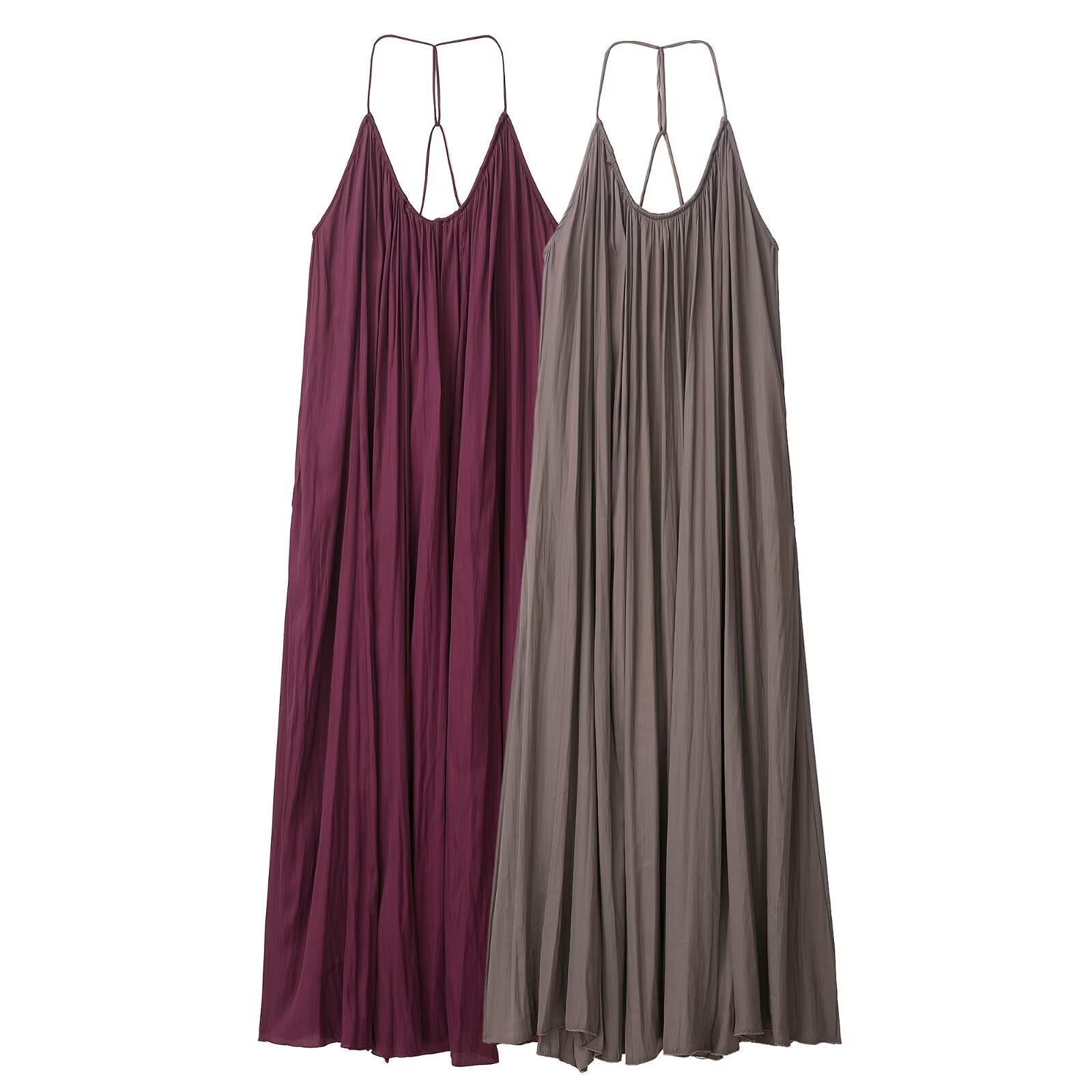 Silk textured long dress