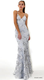 Robe Bretelles Sequins Dos Nu Laçage (2)