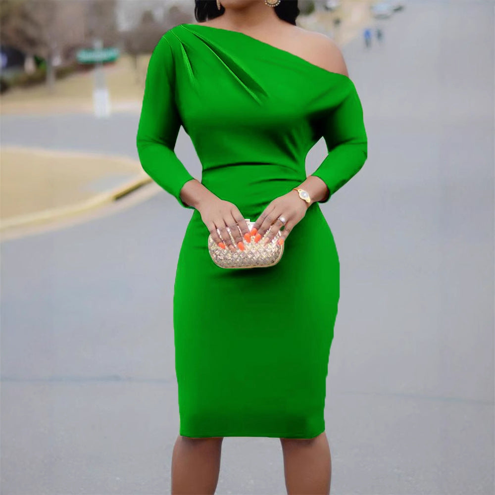 Robe Épaule Dénudée Imprimée