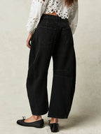 Jean Large à Poches Foncé