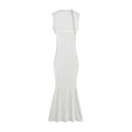 Off-the-Shoulder Halter Dress