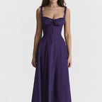 Elegant and fashionable suspender dress