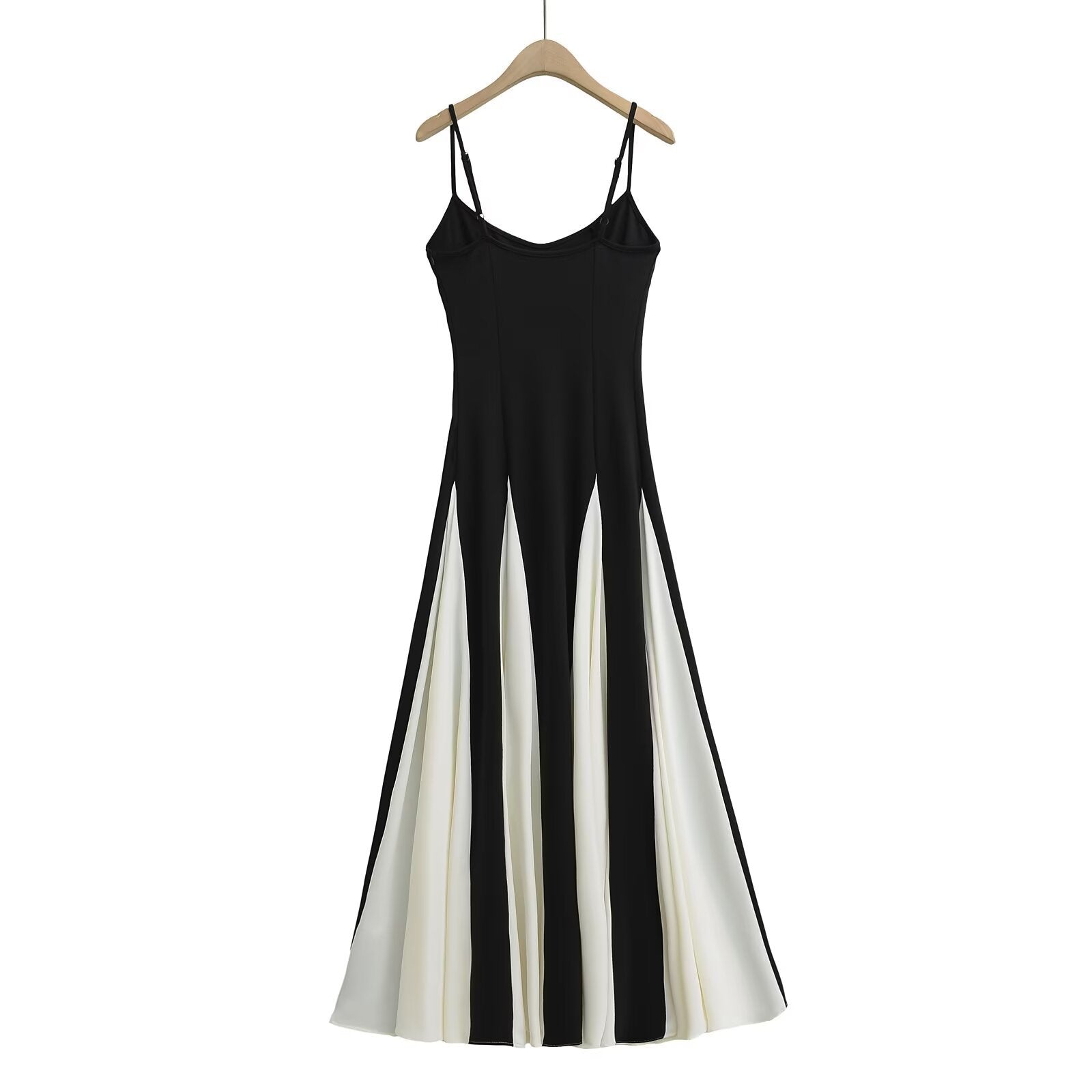 Robe longue à bretelles pour femme