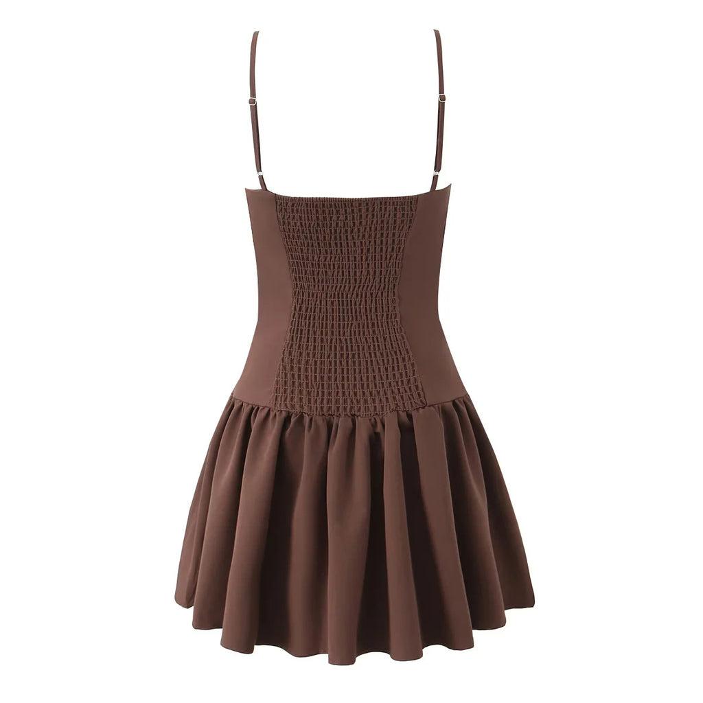 Bow tie suspender dress