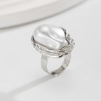 Bague Baroque Perle Irrégulière