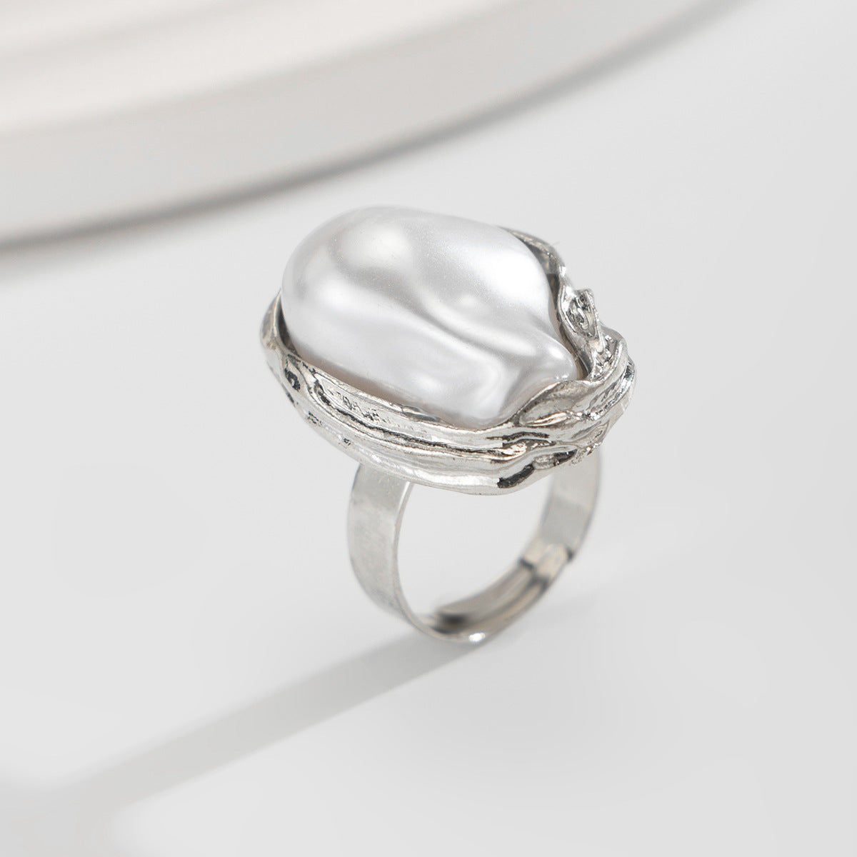 Bague Baroque Perle Irrégulière