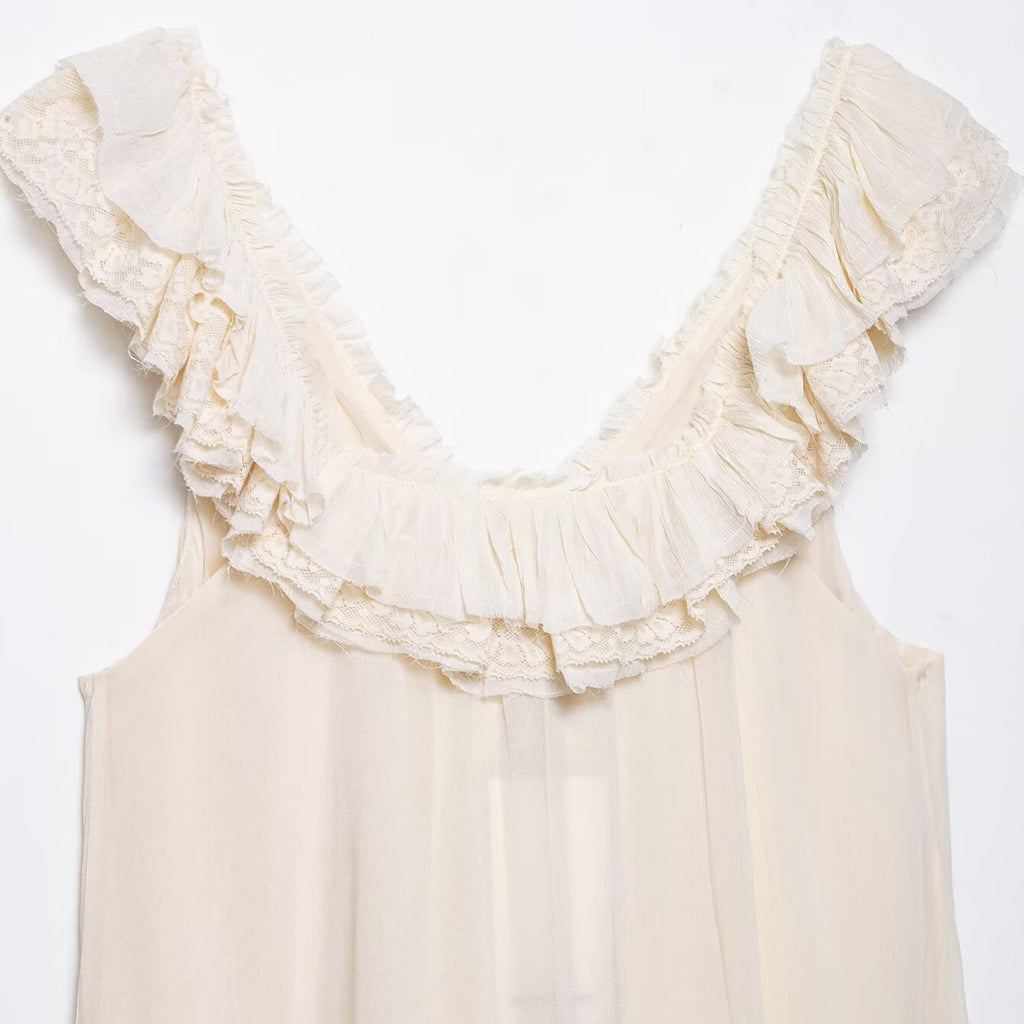 Lace layered decorative dress