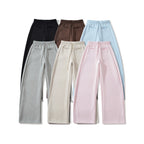 Pantalon Large Taille Élastique Cordon