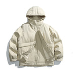 Two piece hooded down jacket
