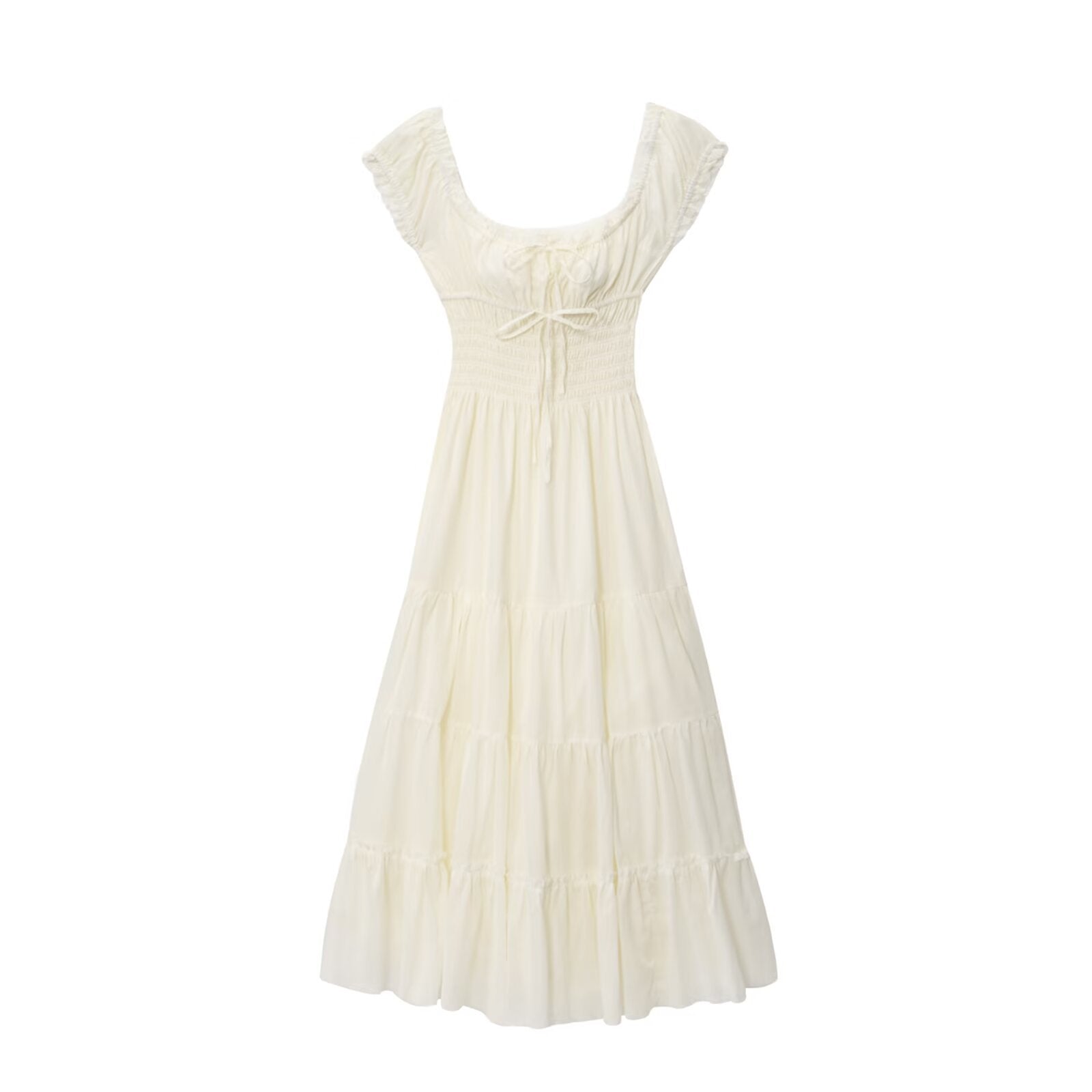 Robe longue ample à encolure carrée pour femme