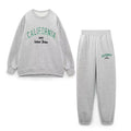 Ensemble sweat à capuche + jogging brodé