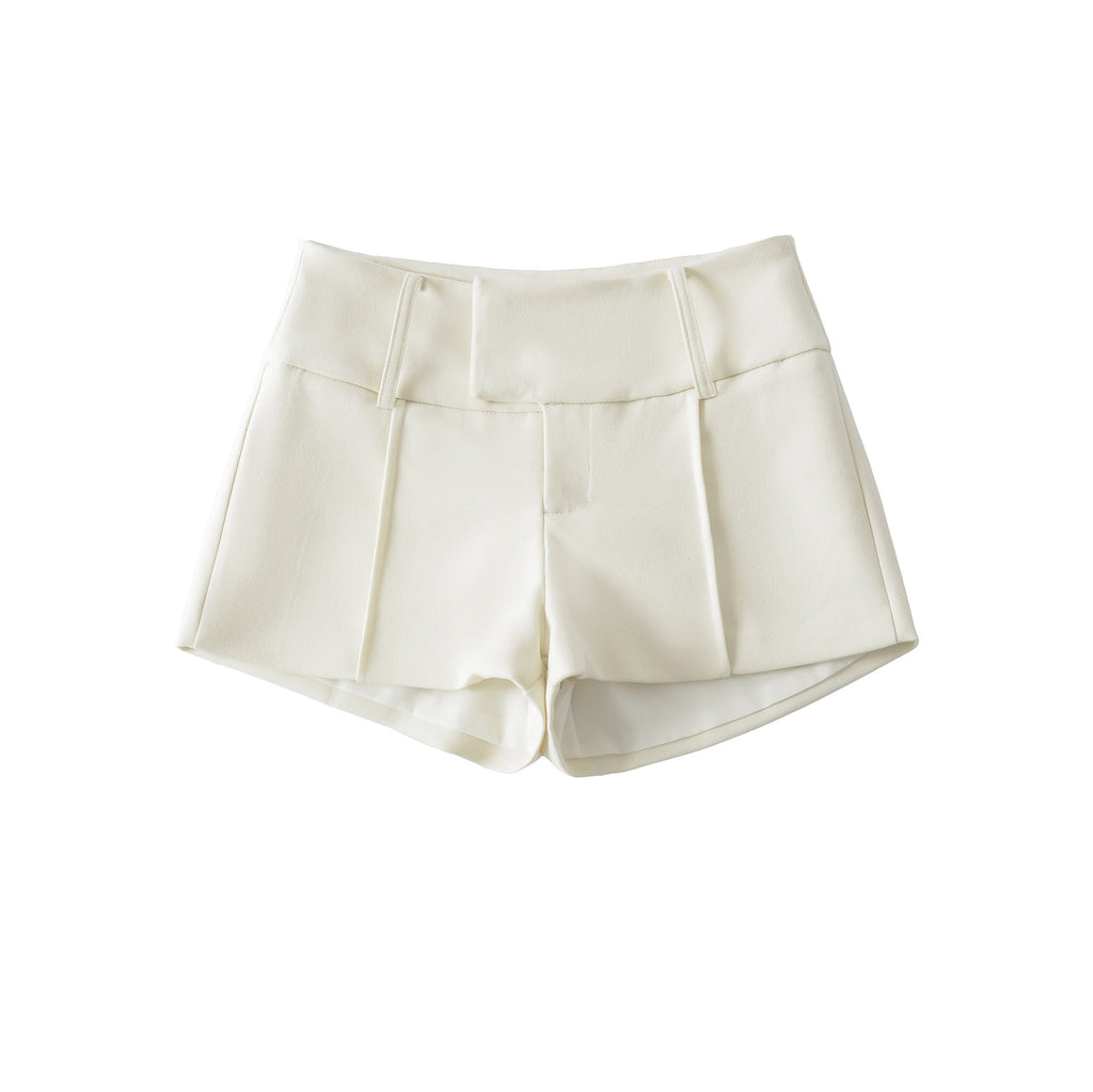 Shorty amincissant évasé taille basse, ajusté aux hanches pour femme