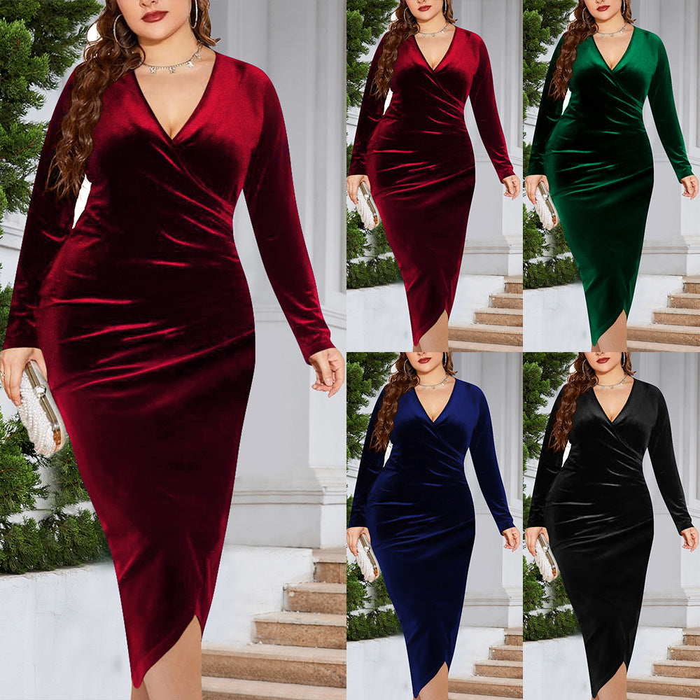 Robe Ajustée Manches Longues