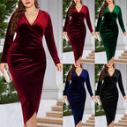 Robe Ajustée Manches Longues