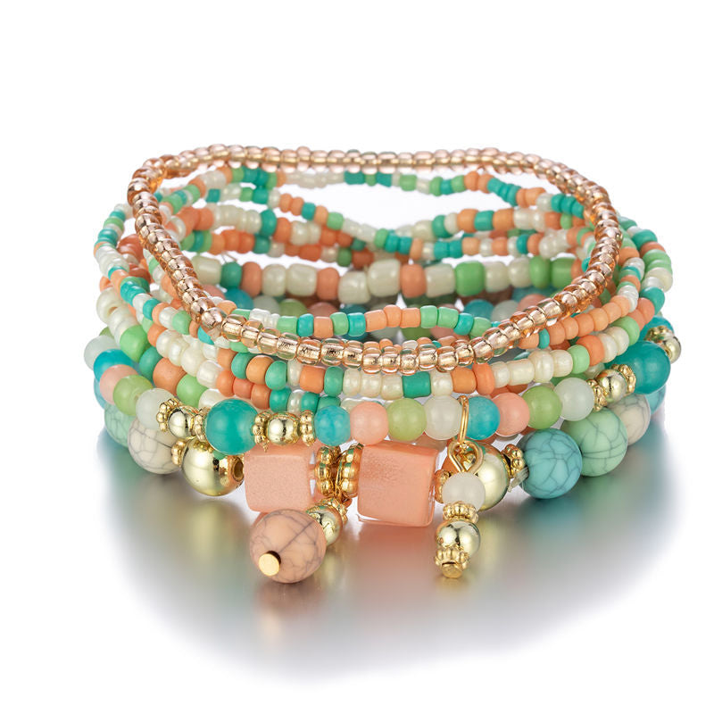 Bracelet Perles Turquoise Bohème