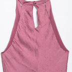 Folded and spliced MIDI dress