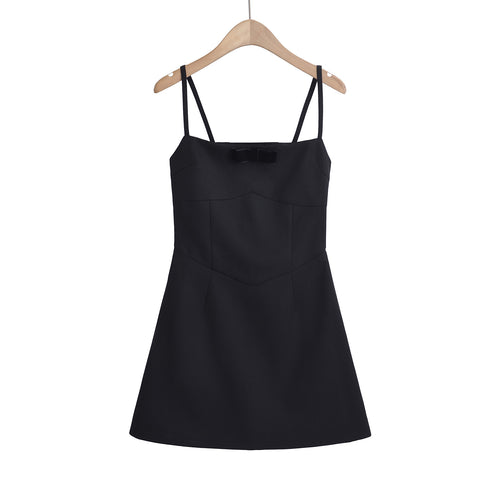 Bow tie dress with straps