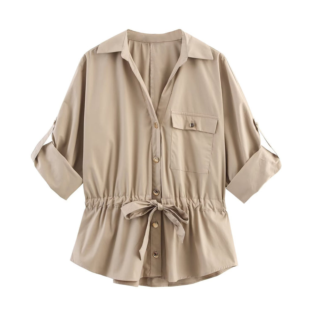 Chemise de chasse en popeline