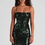 Sexy sequin camisole dress