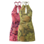 Robe à col licou pour femme