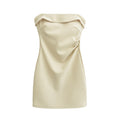 One-shoulder strapless dress