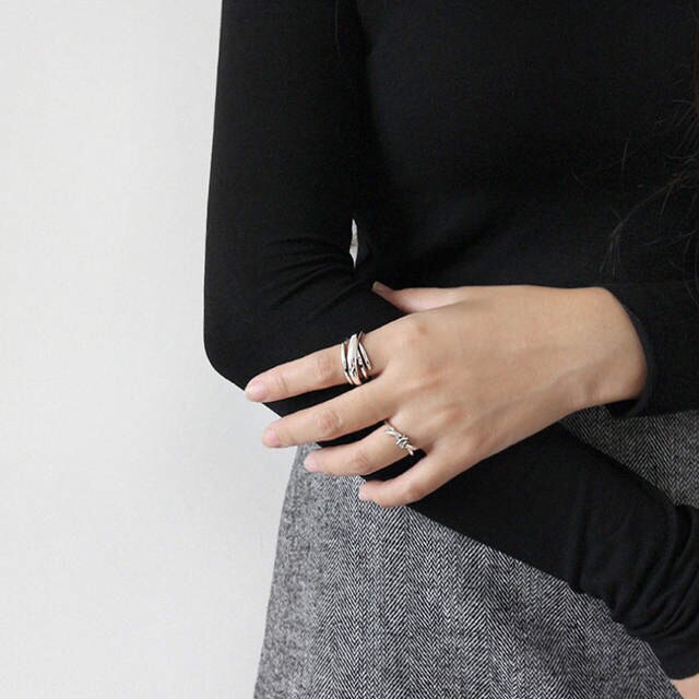 Bague Géométrique Irrégulière