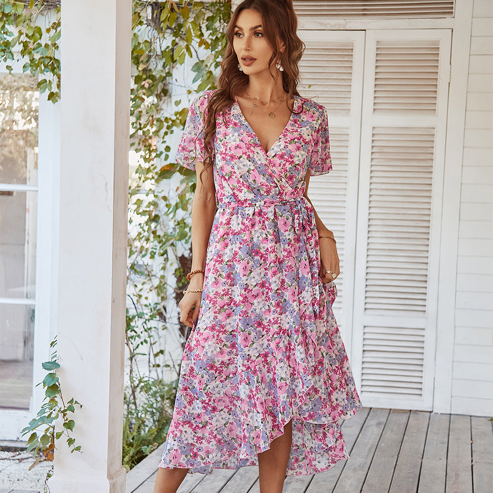 Flowy Dress Sexy Holiday Flare Dress