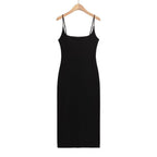 Robe en velours doré pour femme