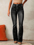 Jean Bootcut Délavé Moustache